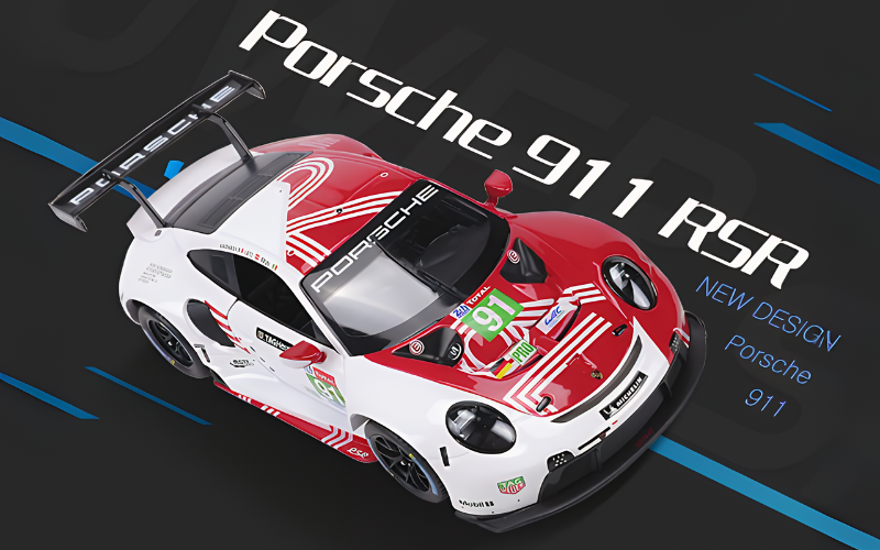 1:24 Porsche 911 RSR Scale Model Die-cast Racing Car - Collectible Display - Dadai Models