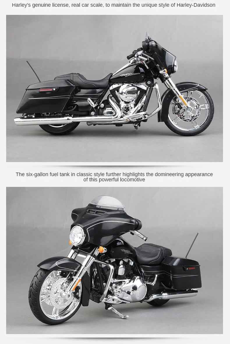 1:12 Harley-Davidson Scale Model Touring Die-cast Motorcycle – Collectible Display - Dadai Models