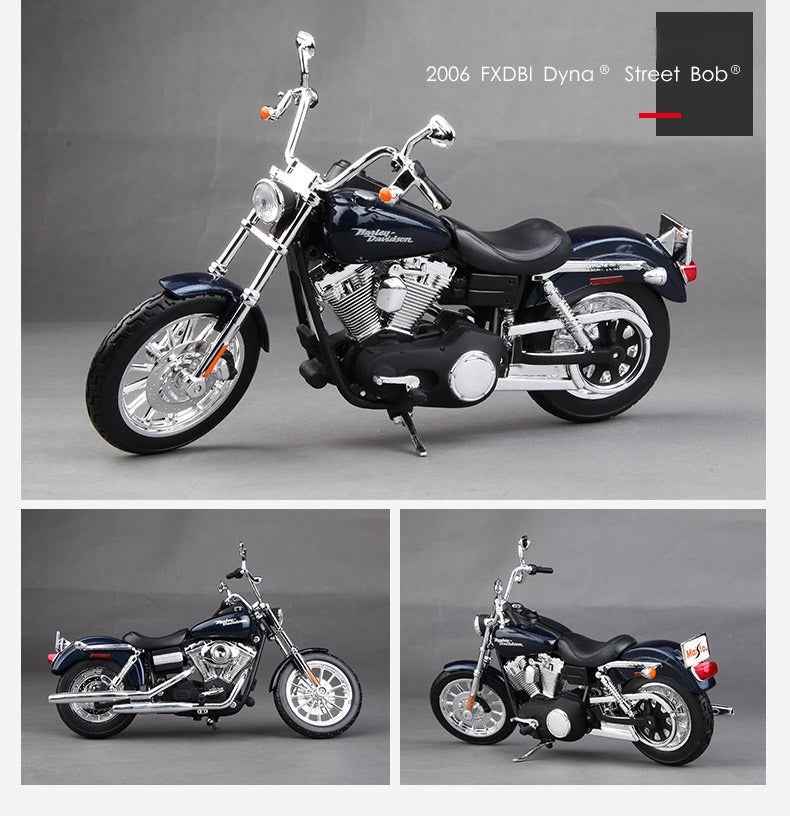 1:12 Harley-Davidson Scale Model Touring Die-cast Motorcycle – Collectible Display - Dadai Models
