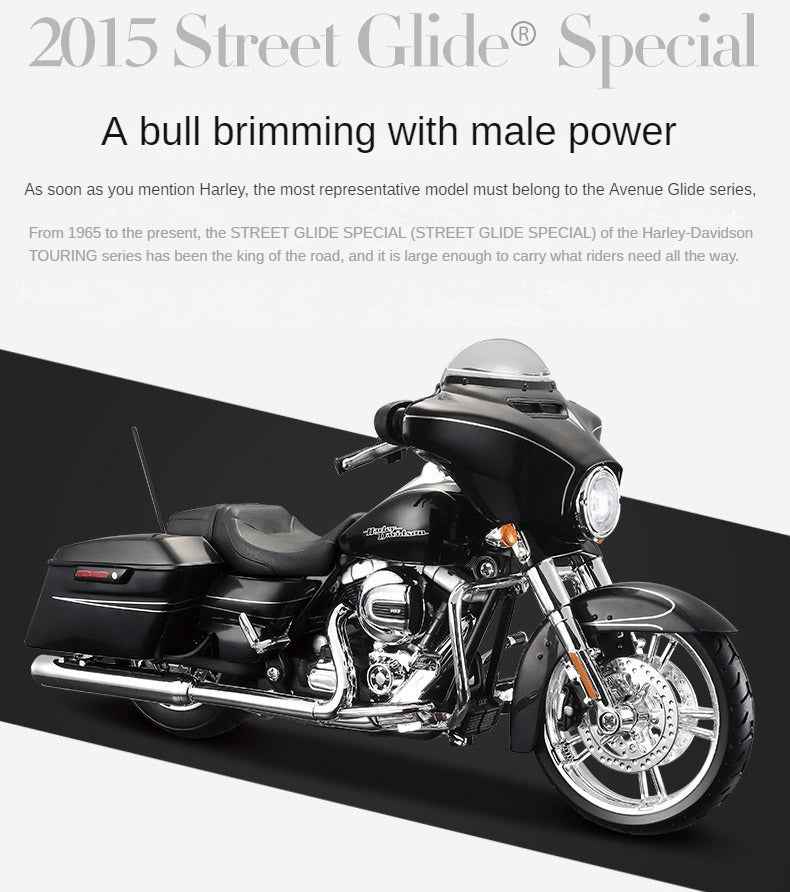 1:12 Harley-Davidson Scale Model Touring Die-cast Motorcycle – Collectible Display - Dadai Models