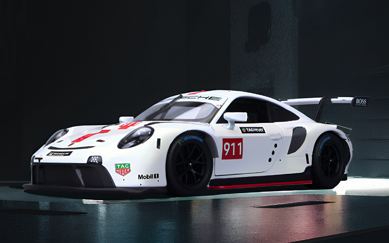1:24 Porsche 911 RSR Scale Model Die-cast Racing Car - Collectible Display - Dadai Models