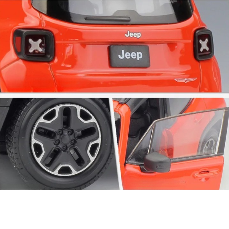 1:24 Jeep Renegade Trailhawk Alloy Diecast SUV Off-Road Model Car Collectible