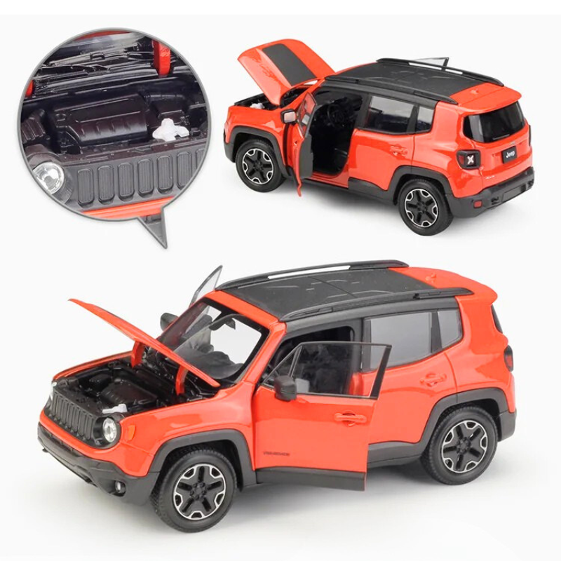 1:24 Jeep Renegade Trailhawk Alloy Diecast SUV Off-Road Model Car Collectible