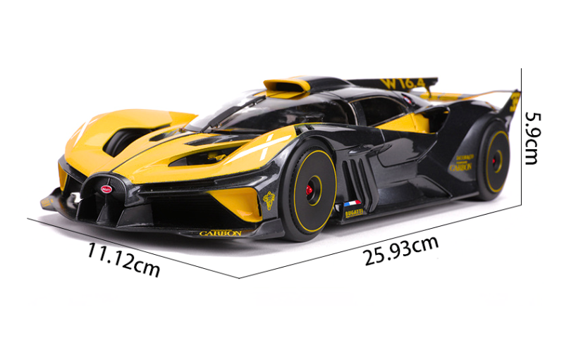 1:18 Bugatti Bolide Die-cast Model - Hypercar Scale Display Collectible - Dadai Models