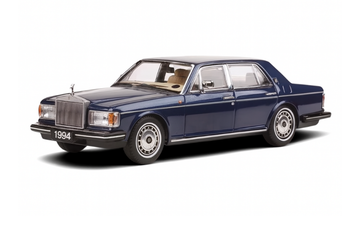 1:64 1994 Rolls-Royce Silver Spur III Blue Diecast Model Car Collectible