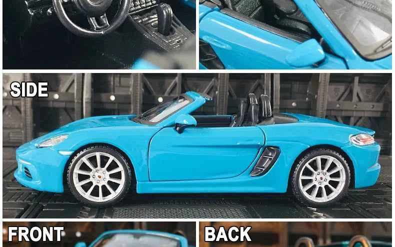 1:24 Porsche 718 Die-cast Model Alloy Convertible – Official Collectible - Dadai Models