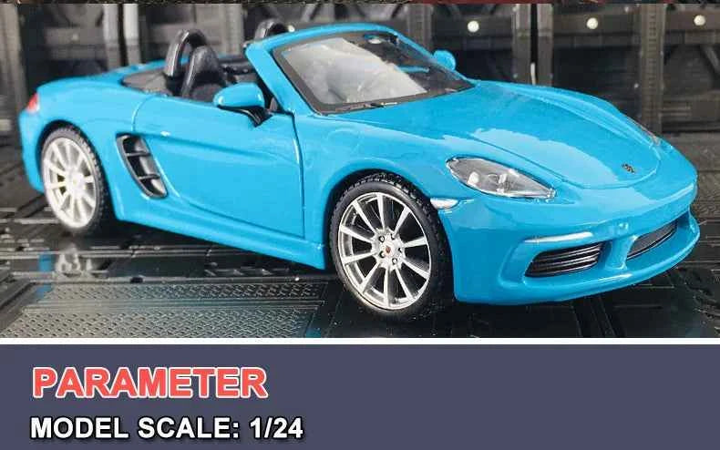 1:24 Porsche 718 Die-cast Model Alloy Convertible – Official Collectible - Dadai Models