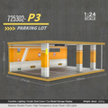 1:24 wooden garage diorama model – Acrylic Dust Cover Display - Dadai Models