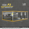 1:24 wooden garage diorama model – Acrylic Dust Cover Display - Dadai Models