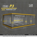 1:24 wooden garage diorama model – Acrylic Dust Cover Display - Dadai Models