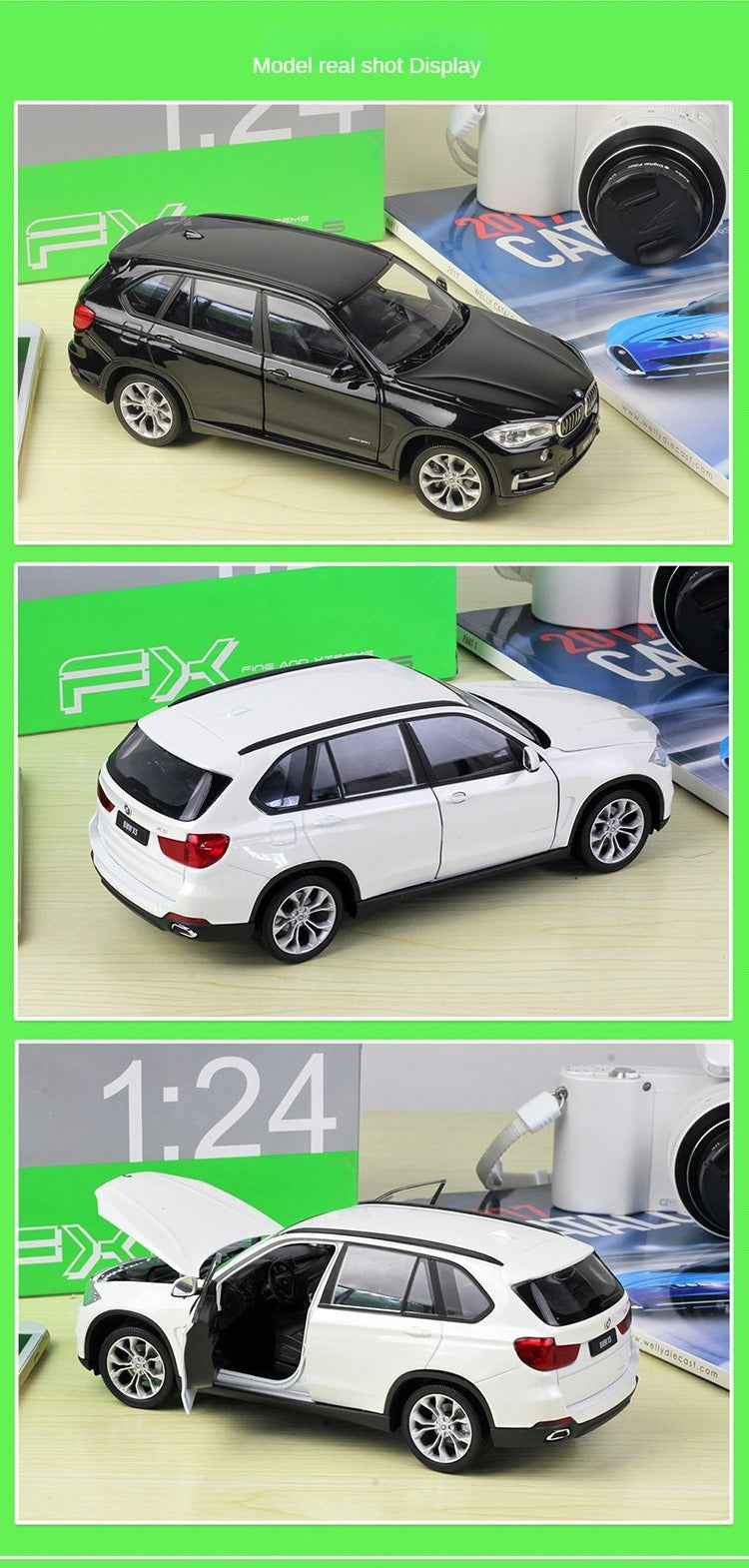 1:24 Licensed BMW X5 Diecast Model Car | Collectible SUV for Car Enthusiasts - Dadai Models