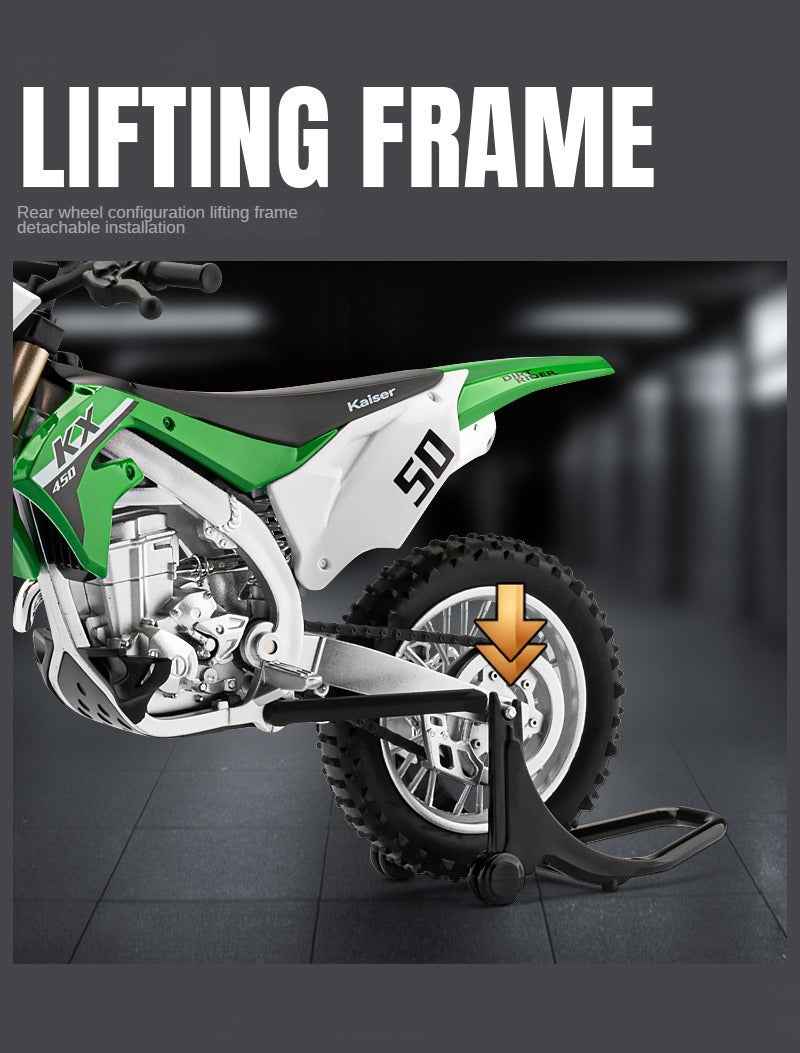 1:12 Alloy Dirt Bike Model – Shock Absorber & Steerable for Boys & Collectors - Dadai Models
