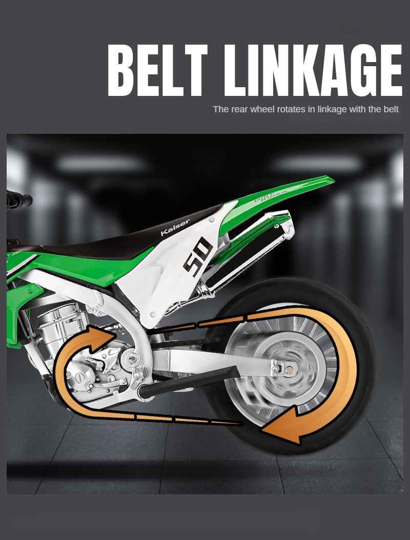 1:12 Alloy Dirt Bike Model – Shock Absorber & Steerable for Boys & Collectors - Dadai Models