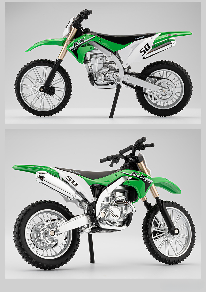 1:12 Alloy Dirt Bike Model – Shock Absorber & Steerable for Boys & Collectors - Dadai Models