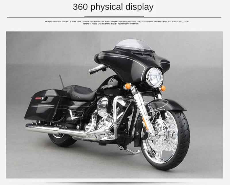 1:12 Harley-Davidson Scale Model Touring Die-cast Motorcycle – Collectible Display - Dadai Models