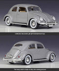 1:18 Volkswagen Beetle 1955 Die-cast Model – Official Scale Alloy Collectible - Dadai Models