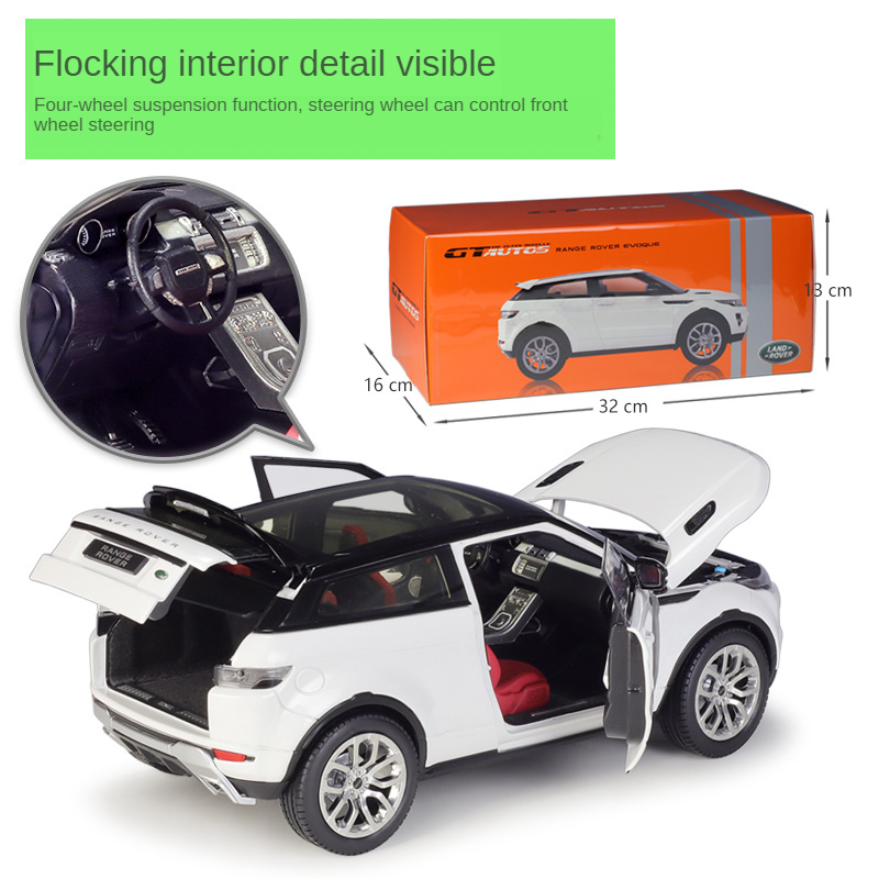 1:18 Land Rover Evoque SUV Alloy Diecast Off-road Model Car Collectible GT Autos