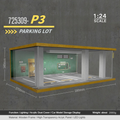 1:24 wooden garage diorama model – Acrylic Dust Cover Display - Dadai Models