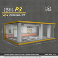 1:24 wooden garage diorama model – Acrylic Dust Cover Display - Dadai Models