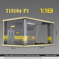 1:18 Wooden LED Garage Diorama - Ideal Parking Scene Display Case for Cars - Dadai Models