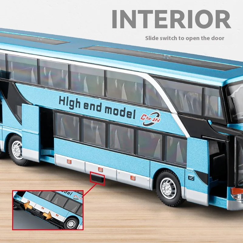 1:30 Scale Double-decker Bus Die-cast Model Collectible Display - Dadai Models