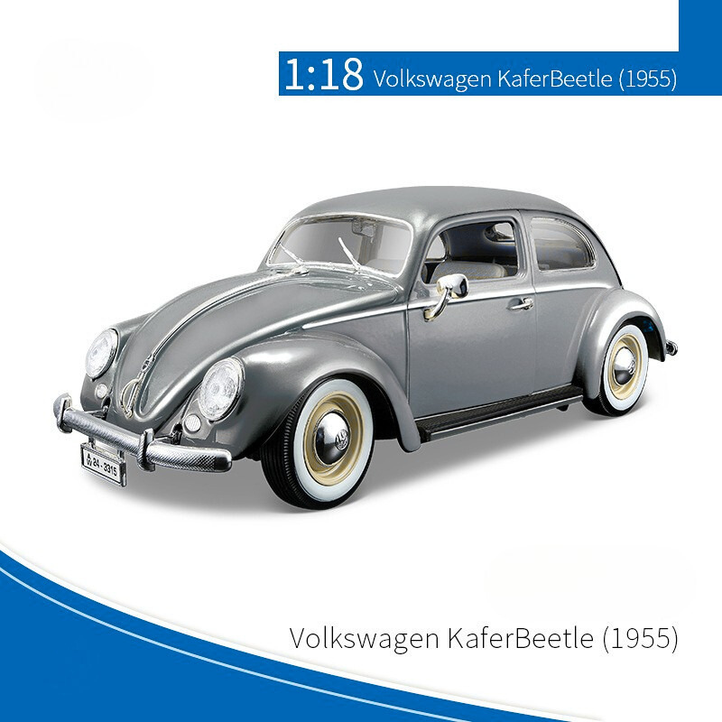 1:18 Volkswagen Beetle 1955 Die-cast Model – Official Scale Alloy Collectible - Dadai Models