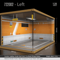 1:24 garage diorama model – Wooden Model with Acrylic Dust Cover - Dadai Models