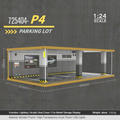 1:24 wooden garage diorama model – Acrylic Dust Cover Display - Dadai Models
