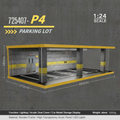 1:24 wooden garage diorama model – Acrylic Dust Cover Display - Dadai Models