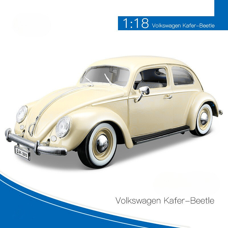 1:18 Volkswagen Beetle 1955 Die-cast Model – Official Scale Alloy Collectible - Dadai Models