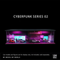 1:64 Cyberpunk Garage Diorama Model Set with LED Parking Lot DIY Collectible - Dadai Models