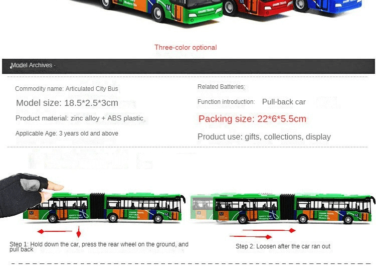 1:64 mini bus pull back toy – Alloy Children’s Gift Popular Collectible - Dadai Models