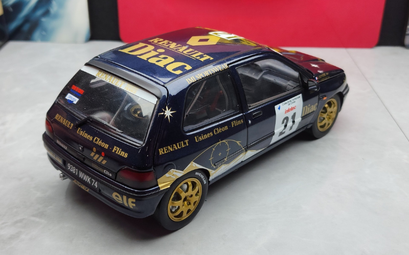Pre-Owned Norev 1:18 Renault Clio WRC Rally Car Die-Cast Model – Rare, No Box