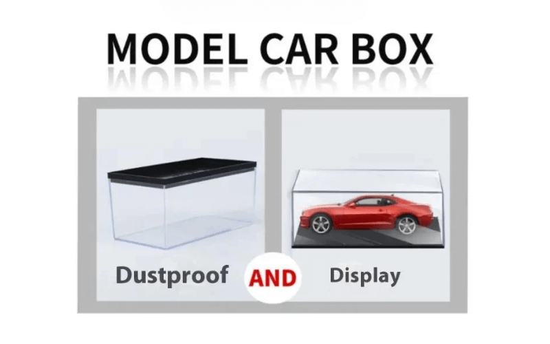 1:43 Diecast Model Car Display Box - Dustproof Storage Case for Model Cars - Dadai Models