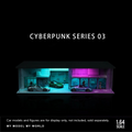 1:64 Cyberpunk Garage Diorama Model Set with LED Parking Lot DIY Collectible - Dadai Models