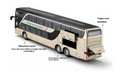 1:30 Scale Double-decker Bus Die-cast Model Collectible Display - Dadai Models