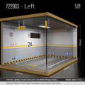 1:24 garage diorama model – Wooden Model with Acrylic Dust Cover - Dadai Models