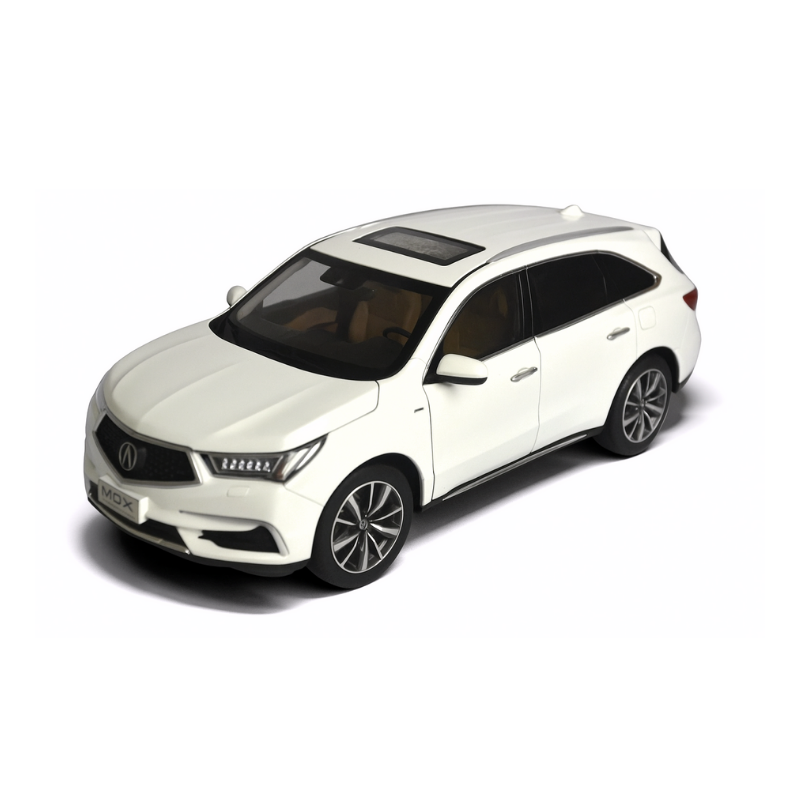 1:18 Acura MDX Sport Hybrid White Alloy Diecast SUV – Dealer Edition - Dadai Models