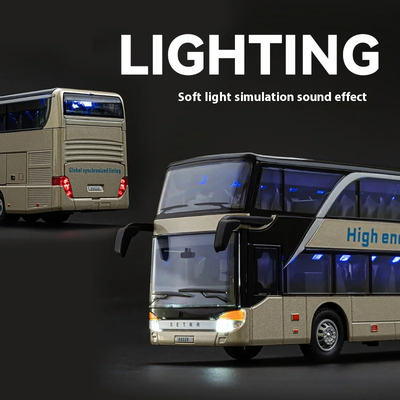 1:30 Scale Double-decker Bus Die-cast Model Collectible Display - Dadai Models