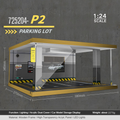 1:24 wooden garage diorama model – Acrylic Dust Cover Display - Dadai Models