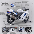 1:6 Suzuki Hayabusa Motorcycle Model with Start & Dual Smoke Effect - Dadai Models