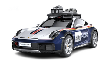 1:24 Porsche 911 Dakar Racing Alloy Diecast Model Car Collectible