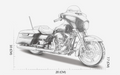 1:12 Harley-Davidson Scale Model Touring Die-cast Motorcycle – Collectible Display - Dadai Models