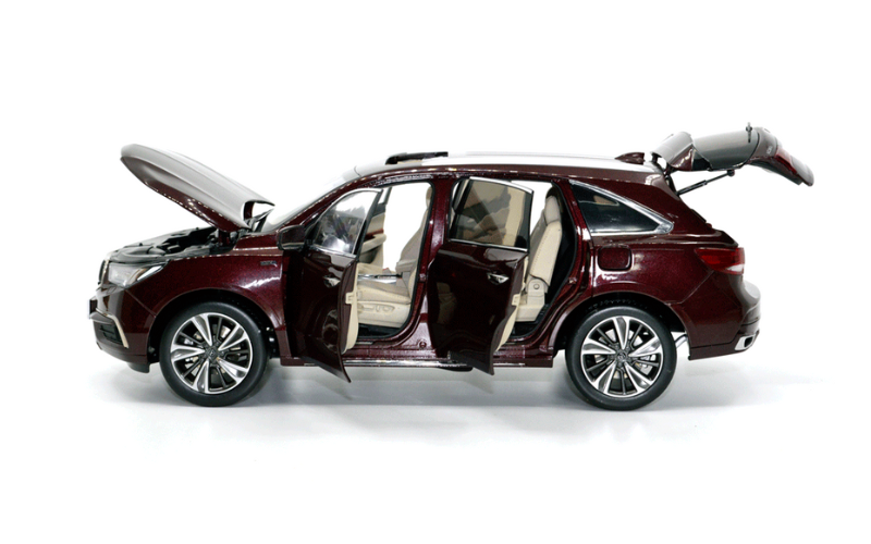 1:18 Acura MDX Sport Hybrid White Alloy Diecast SUV – Dealer Edition - Dadai Models