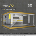 1:24 wooden garage diorama model – Acrylic Dust Cover Display - Dadai Models