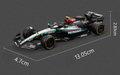 1:43 Mercedes F1 W15 Diecast Model 2024 Formula One Racing Car Collectible - Dadai Models
