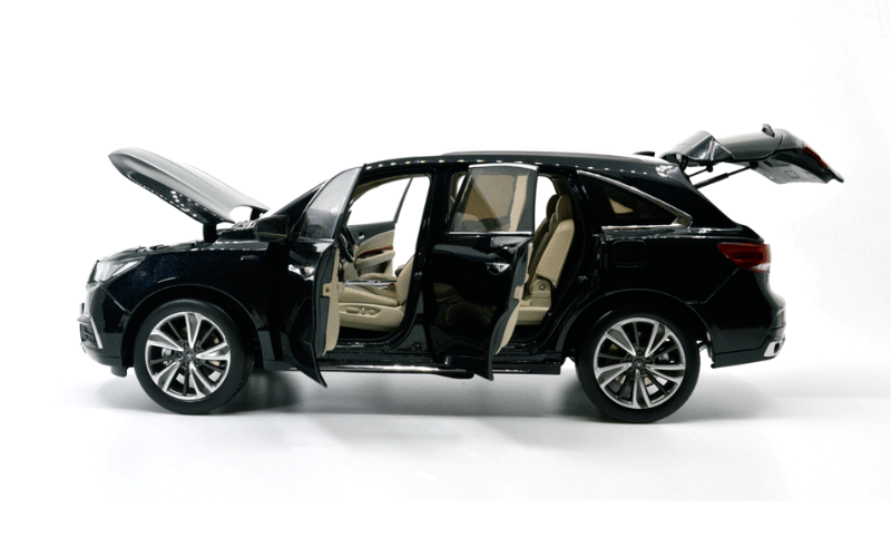 1:18 Acura MDX Sport Hybrid White Alloy Diecast SUV – Dealer Edition - Dadai Models
