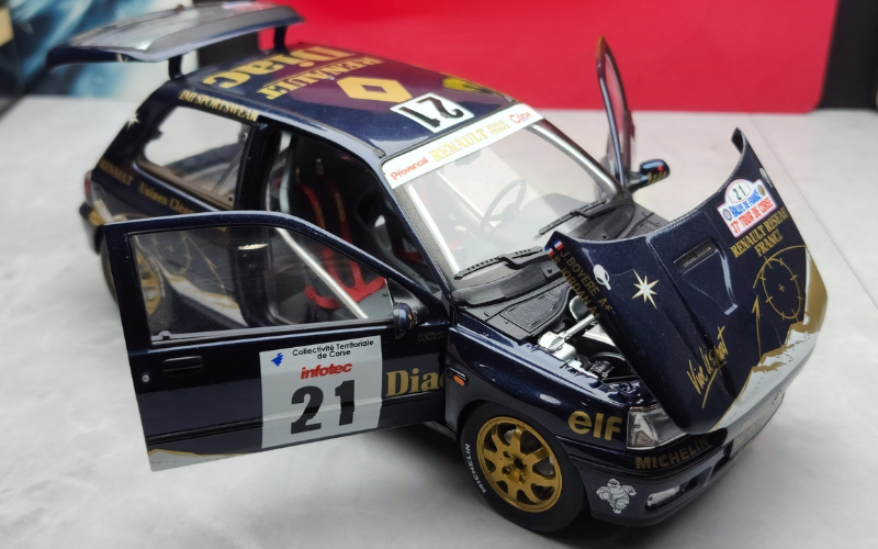Pre-Owned Norev 1:18 Renault Clio WRC Rally Car Die-Cast Model – Rare, No Box