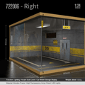 1:24 garage diorama model – Wooden Model with Acrylic Dust Cover - Dadai Models