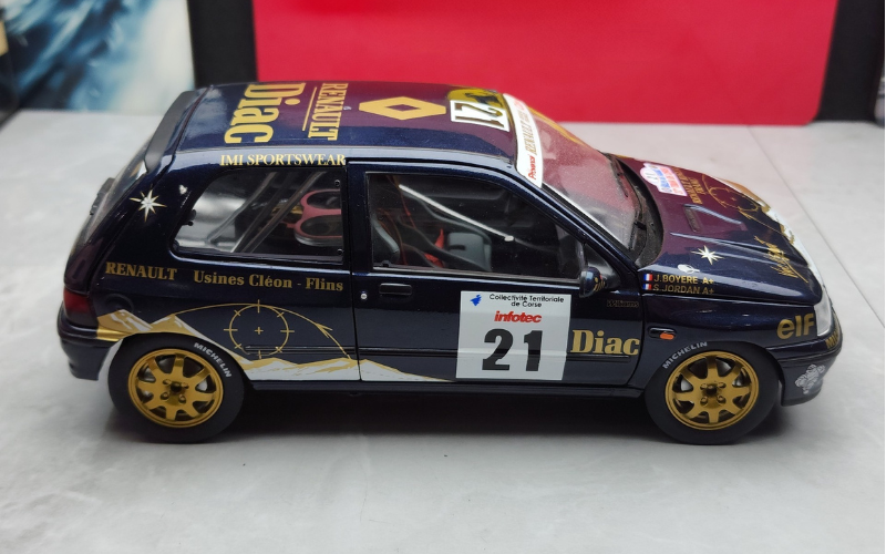 Pre-Owned Norev 1:18 Renault Clio WRC Rally Car Die-Cast Model – Rare, No Box
